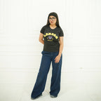 LONDON BLACK-PRINTED TSHIRT