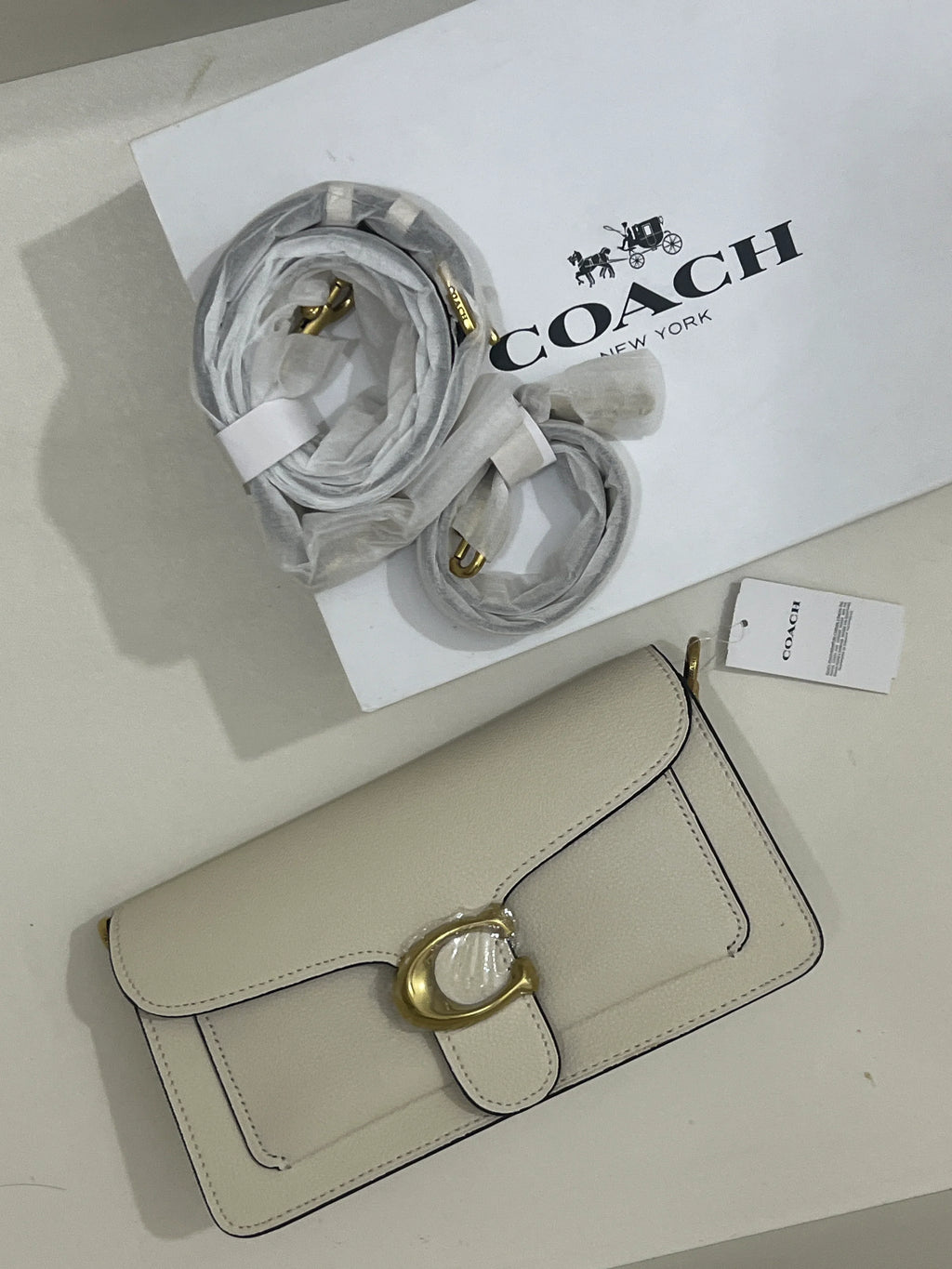 WHITE COACH TAB 26 BAG (WITH STRAPS & BOX)