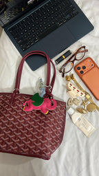 Goyard Tote Bag - Burgundy (Medium with Pouch)