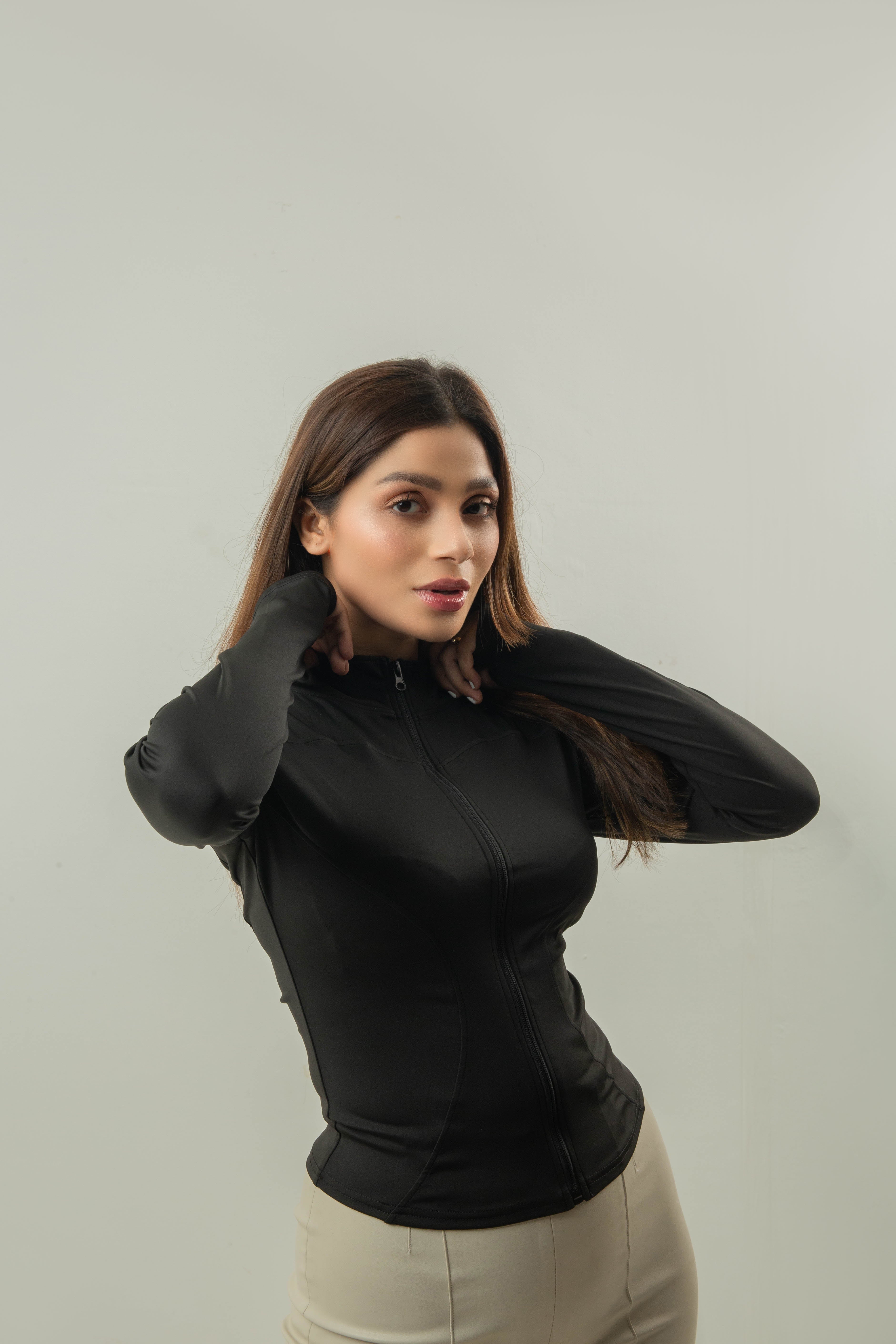 THUMB JACKET-BLACK