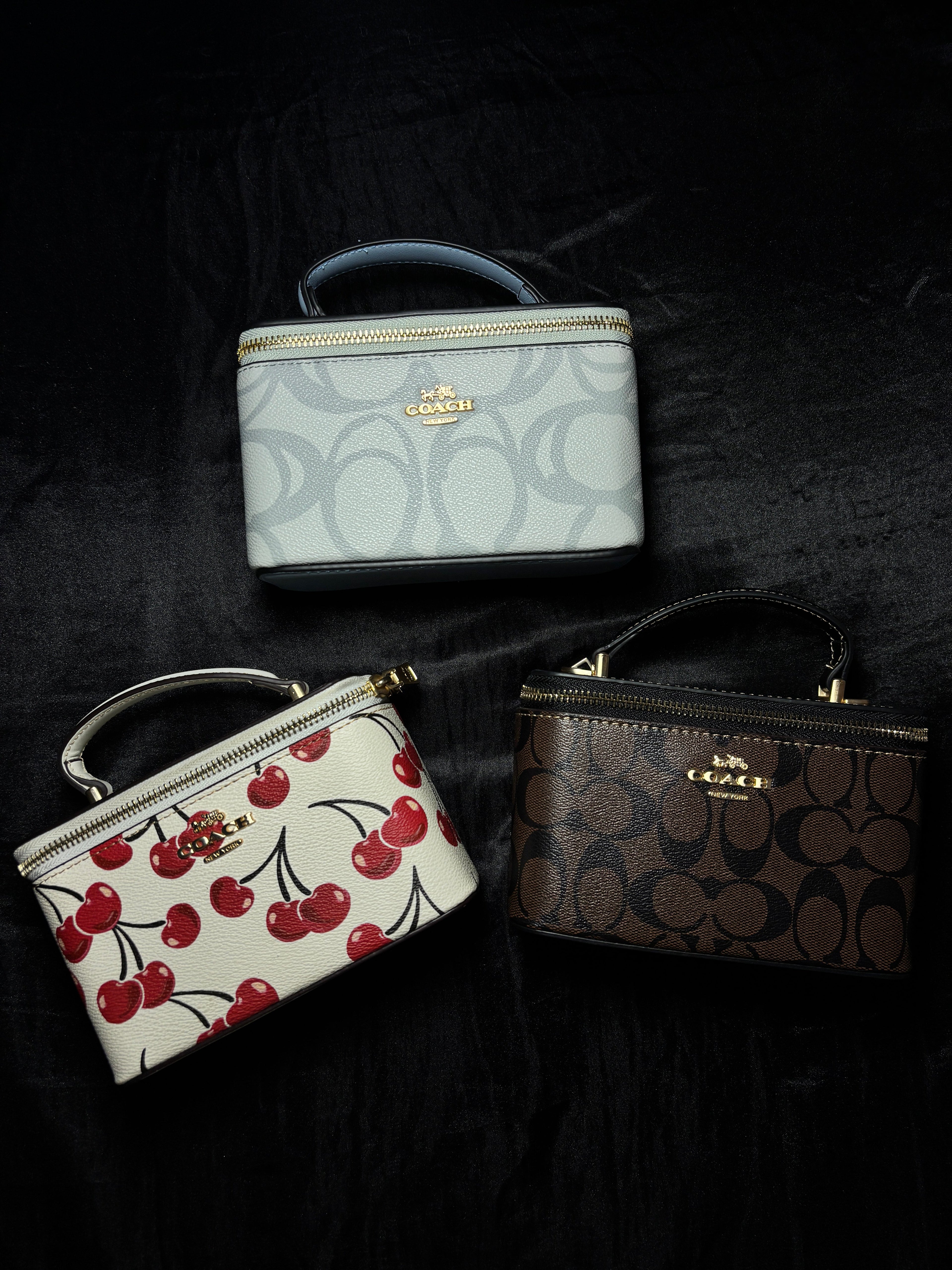 Coach Signature Canvas Vanity - Dark Brown