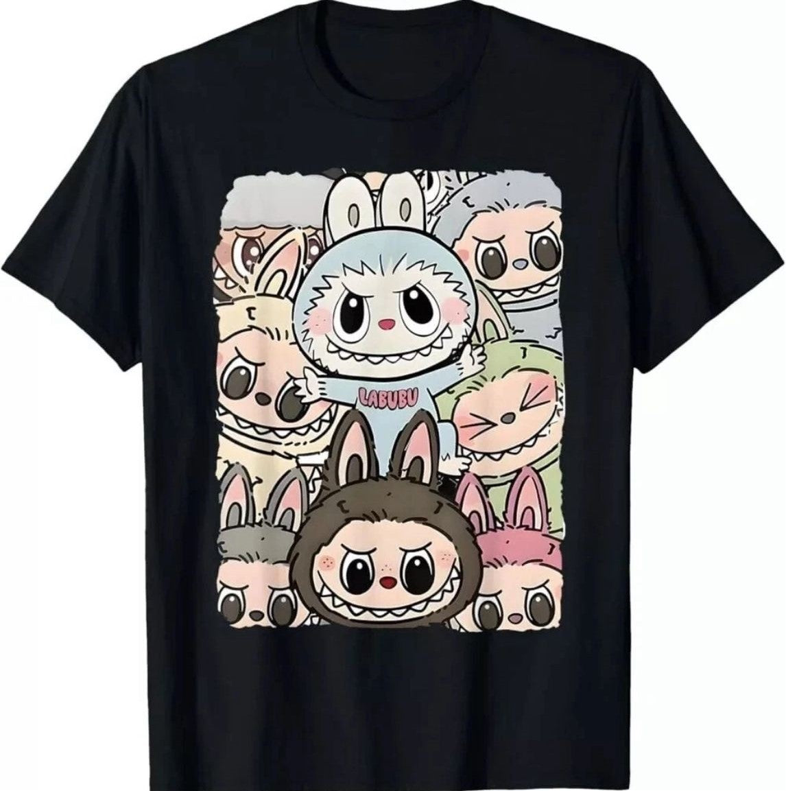 Labubu T-Shirt BLACK (Square Gang)